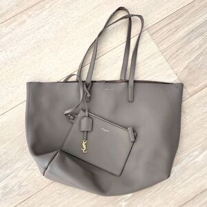 YSL Brown Large Tote Bag